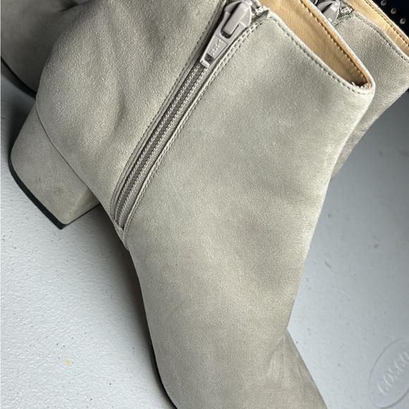 Katy Perry Collections Cream Ankle Booties with Block Heel - Picture 3 of 8